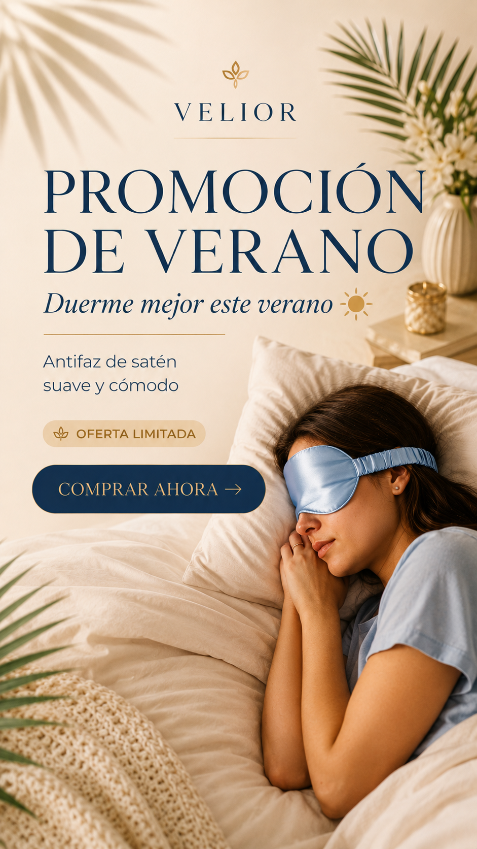 Antifaz de seda para dormir